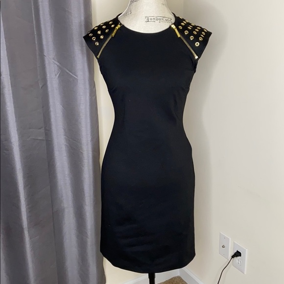 Michael Kors Dresses & Skirts - NWT Michael Kors Black Gold Dress L